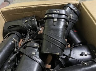 正品旧货95式03式单通望远镜盒AK式光学测距仪皮盒户外便携斜挎盒