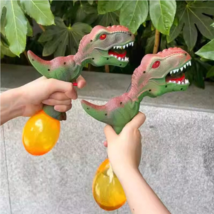 带灯光声音 霸王龙水枪儿童恐龙喷水游乐园游泳滋水玩水呲水玩具