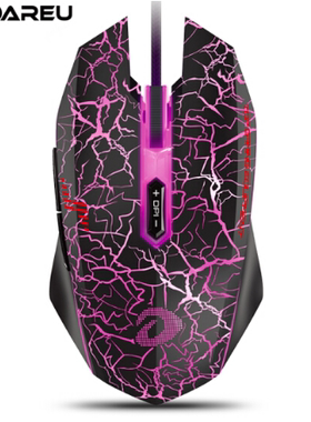 达尔优牧马人有线电竞游戏鼠标LM125渠道版6000DPI机械台式机笔记