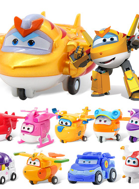 超级飞侠迷你玩具包警长小爱乐迪卡文小青套装全套变形机器人男孩