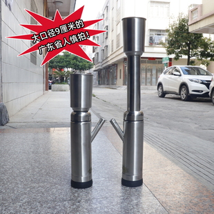 云南伸缩不锈钢水烟筒双葫芦直式竹子水烟壶烟丝卷烟两用烟袋烟斗