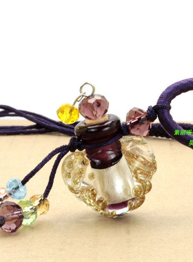 桃心透亮项链散香可以调节女琉璃