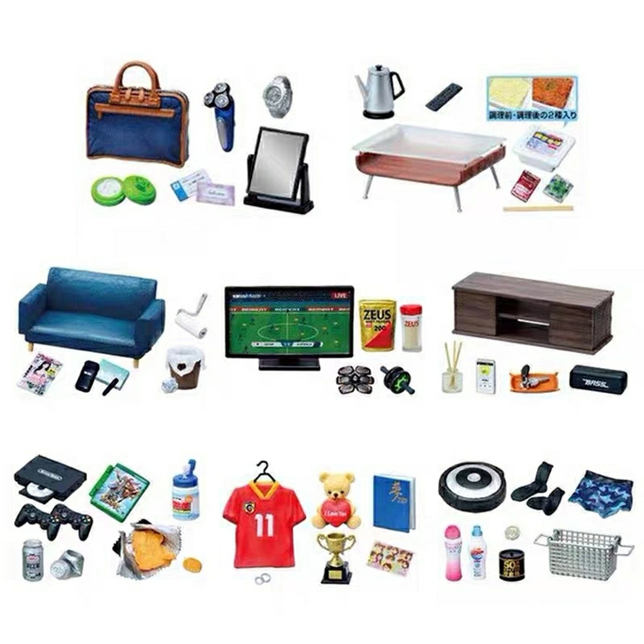 rement食玩男人们的房间模型