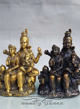 纯铜印度泰国财富女神摆件