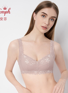 黛*芬专柜新款夏季女大胸薄杯美背收副乳无钢圈蕾丝文胸11-1858