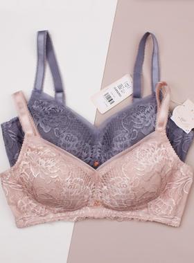 黛安芬专柜正品FLORALE高端蕾丝无钢圈大罩杯文胸11M1883 11-1883
