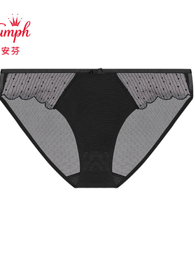 黛安芬新水盈双生花性感蕾丝低腰三角裤74-6857配11-1879 16-8858