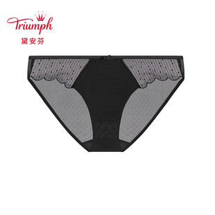黛安芬新水盈双生花性感蕾丝低腰三角裤 1879 6857配11 8858