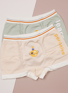 【2条装】XS家族男童莫代尔桑蚕丝底裆感温内裤FCNB001