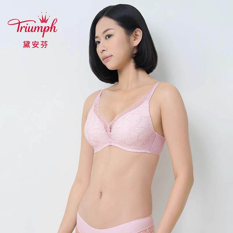 黛安芬正品灵动舒适内衣女蕾丝透气软钢圈文胸16R9006