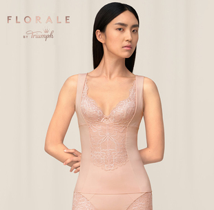 黛安芬专柜正品Florale淳静芍药新款弹力蕾丝收腹塑身衣30-175