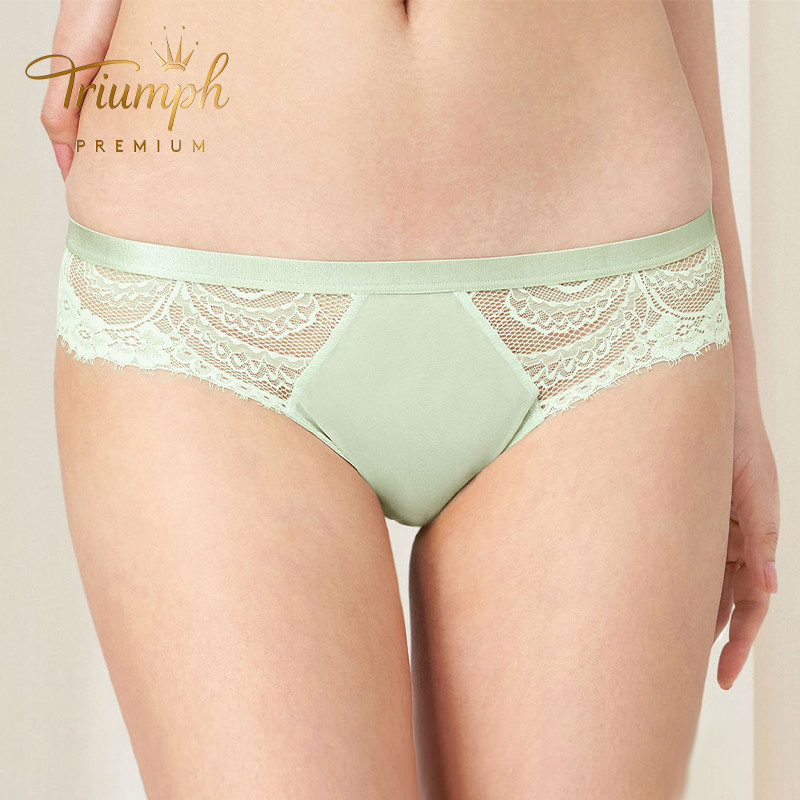 黛安芬性感蕾丝网纱低腰三角裤