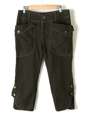 皇冠西西秋冬休闲加厚直筒女士灯芯绒分裤休闲裤W54320