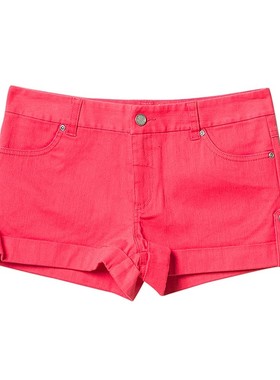 古着vinage威莎WEEKEND辣妹风春夏糖果色牛仔休闲裤短裤W92222 清