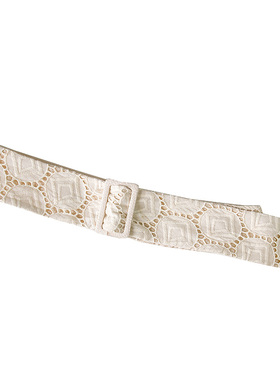 百搭条纹镂空女生布艺宽腰饰腰带外套衣裙收腰装饰带合集 800001