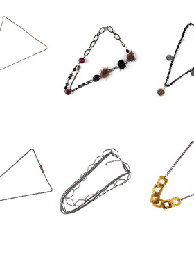 复古编织宫廷雕刻旋转吊坠人像金属链项链毛衣链装饰链900001