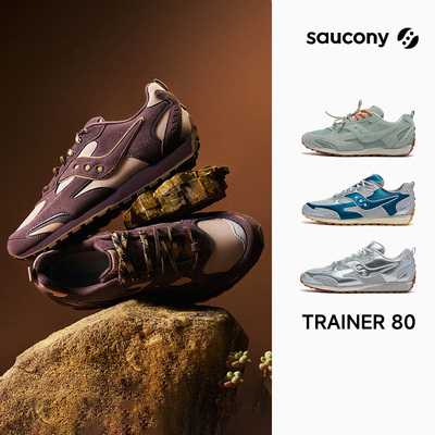 【官仓直发】Saucony索康尼TRAINER80薄底美式复古跑鞋运动休闲鞋