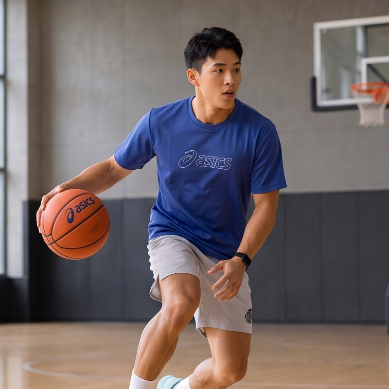 ASICS亚瑟士篮球短袖上衣T恤男款柔软舒适宽松短袖透气运动训练服