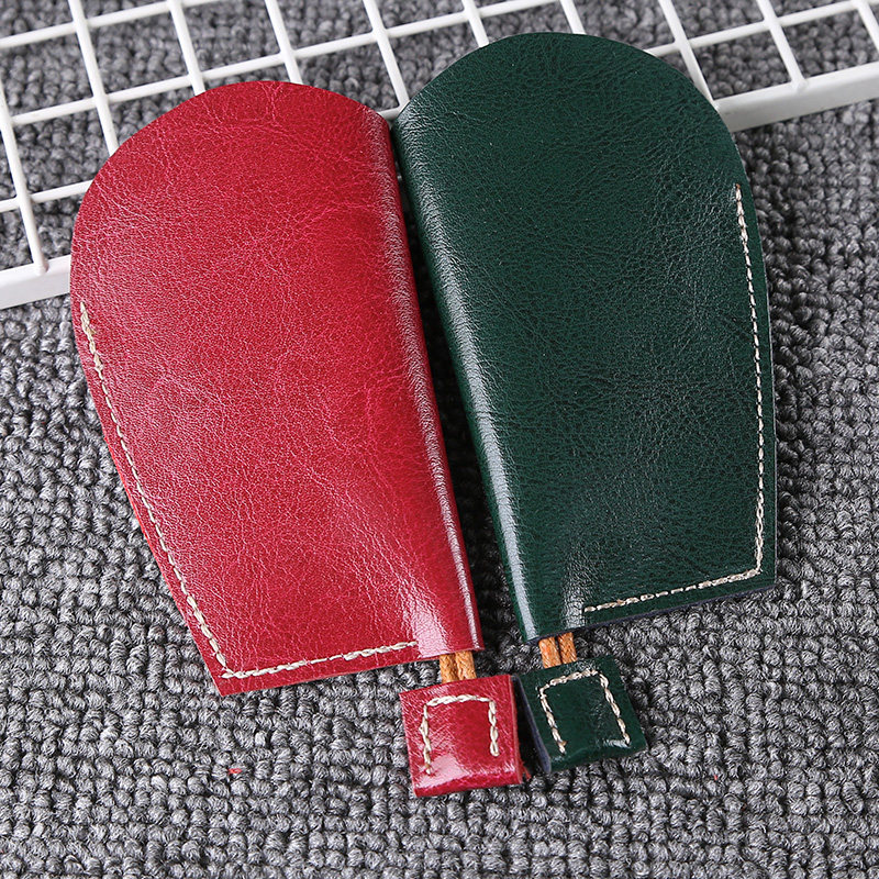 原创情侣款抽绳抽拉式真皮钥匙包简约独特汽车遥控器钥匙套多功能