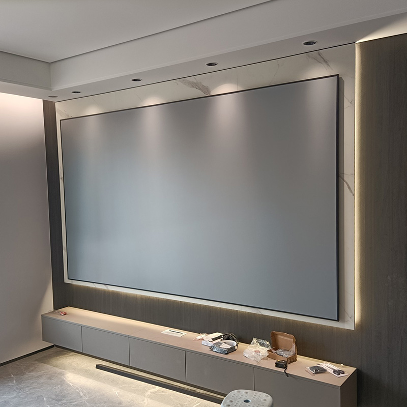 家用4k高清画框幕布100寸松果树