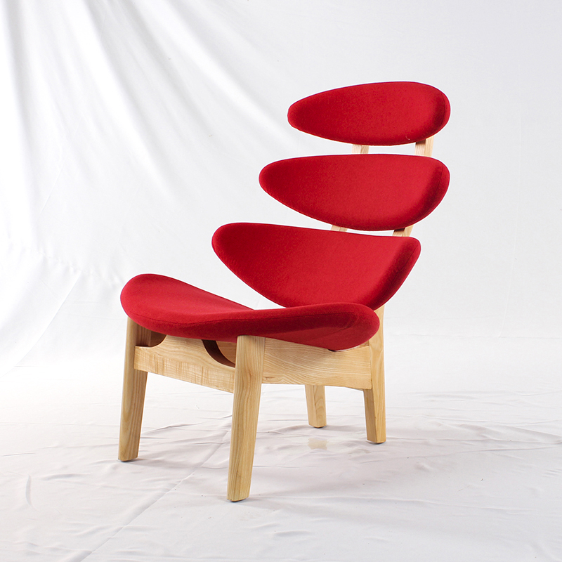 Corona chair日冕椅科罗娜椅蜈蚣设计师经典休闲单人沙发实木精品