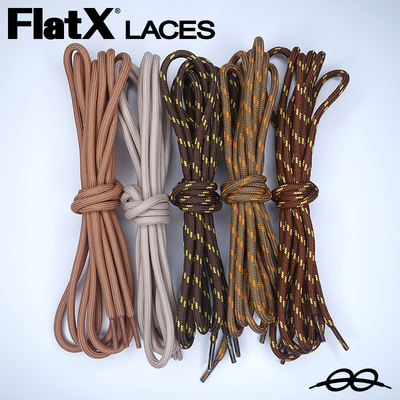 FlatX5mm圆形鞋带马丁靴登山鞋