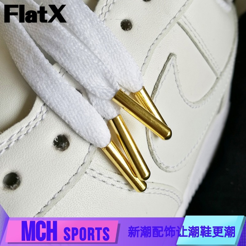 af1 aj1 aj7适用 金属头扁鞋带160cm 黑白橙粉蓝金银 flatx正品