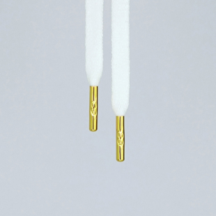 AF1空军一号高低帮适用 金属头扁鞋带 白色+金色头 FlatX正品原装