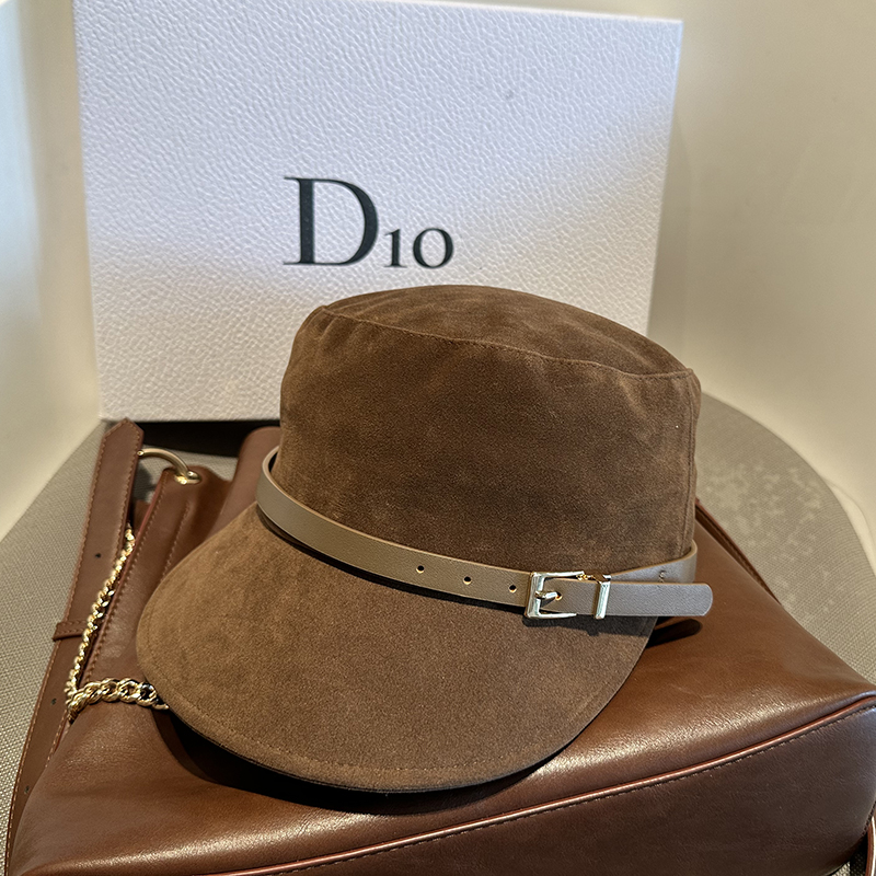 韩国休闲麂皮百搭马术帽子女休闲皮带扣平顶骑士帽时尚逛街鸭舌帽