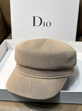 春夏简约透气报童帽纯色黑色鸭舌帽休闲遮阳画家帽显脸小八角帽潮