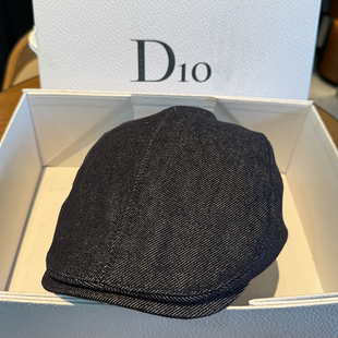 牛仔前进帽女显脸小时尚 贝雷帽子复古英伦时髦休闲画家帽街头鸭舌