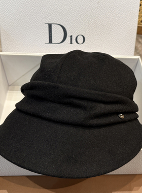 秋冬毛呢盆帽文艺黑色渔夫帽休闲百搭纯色礼帽女贝雷帽复古文艺