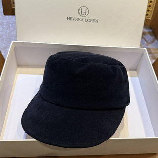 秋冬磨毛马术帽百搭时尚 复古鸭舌帽子显脸小英伦简约鸭舌帽老钱风