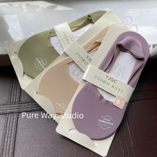 日单夏季 超薄冰丝莫兰迪色纯棉毛巾底浅口隐形船袜子女士INS韩国