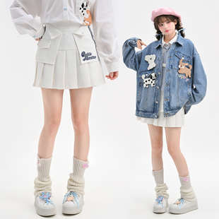 女装 森女部落原创运动风简约时尚 设计感高腰半身裙短裙2025新款