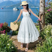 森女部落原创海边度假吊带裙夏季 连衣裙甜美棉质长裙2026新款 女裙