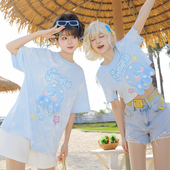 森女部落甜辣短袖 设计感多巴胺上衣女夏穿搭 新款 T恤短款 2026夏季