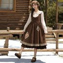 森女部落复古灯芯绒背心裙女2025新款 连衣裙 秋冬宽松显瘦百搭长款