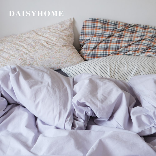 韩ins风格子条纹混搭全棉四件套