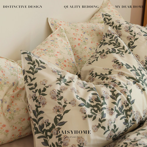 100%纯棉温馨治愈碎花枕套