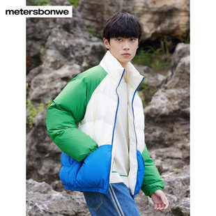 明星同款美特斯邦威羽绒服男2023冬季