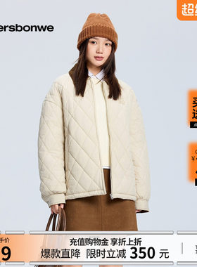 美特斯邦威衬衫式舒适保暖棉服