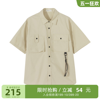 学院短袖工装美特斯邦威