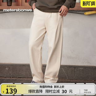 直筒美式 春季 修身 休闲裤 美特斯邦威潮流街头户外长裤 运动卫裤 男士
