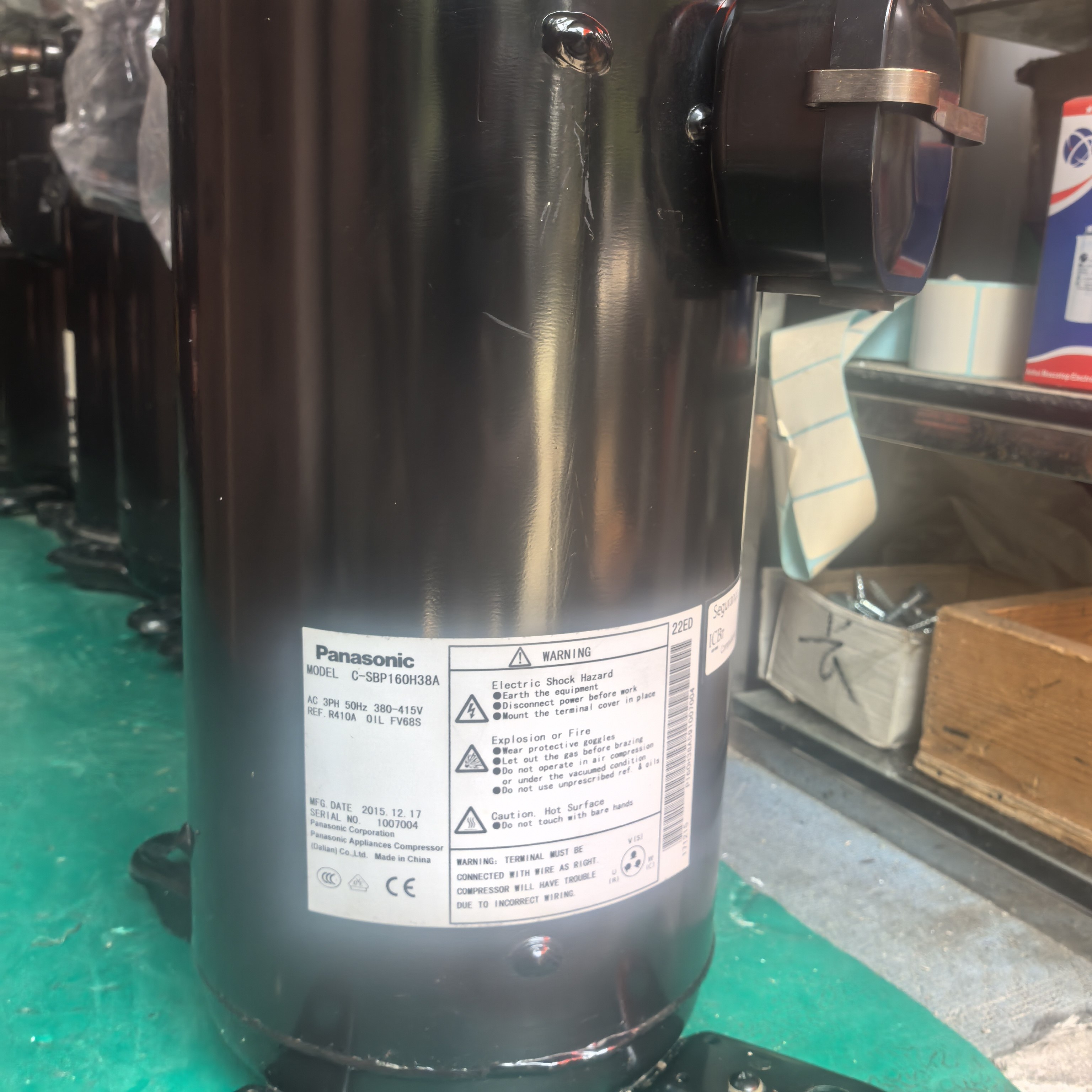 原装全新C-SBP160H38A空调压缩机5匹R410A