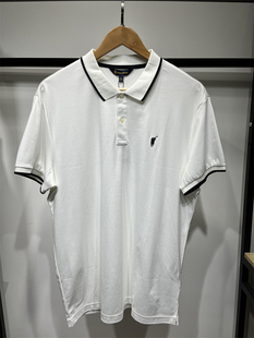 特价Polo Sport专柜男式经典商务休闲纯色白色短袖T恤Polo衫