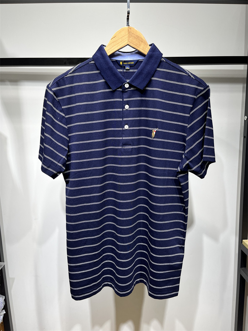 特价Polo Sport专柜正品男式夏季新款商务休闲短袖条纹T恤Polo衫