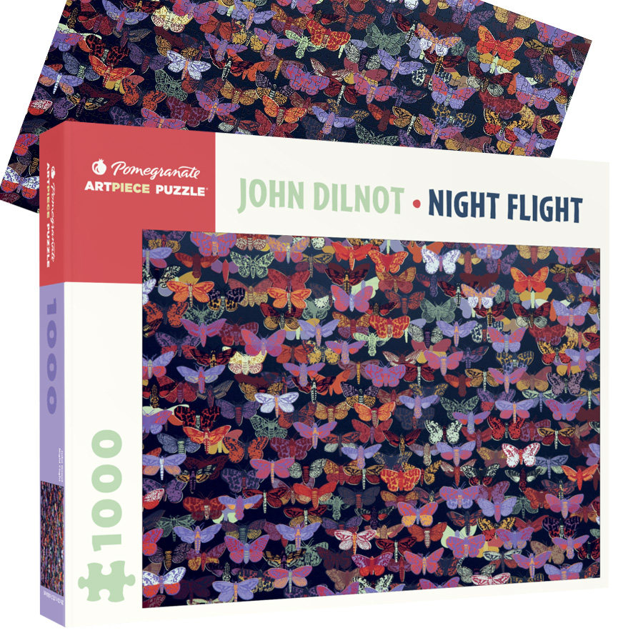 美国pomegranate进口拼图 1000片 蝴蝶动物《夜间飞行》