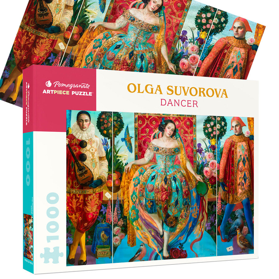 美国pomegranate进口拼图1000片 俄罗斯艺术家油画 复古《舞者》