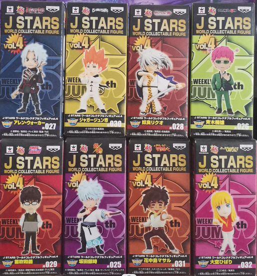 眼镜厂 WCF JUMP 45周年 全明星 第四弹 025-032 银时等八款 套装